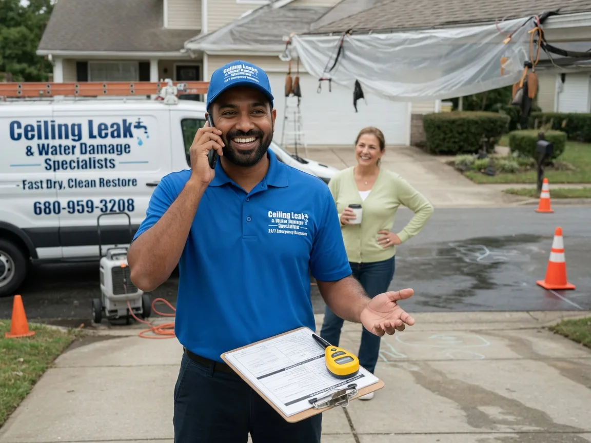 Ceiling Leak Cleanup Mondovi, WI FAQs